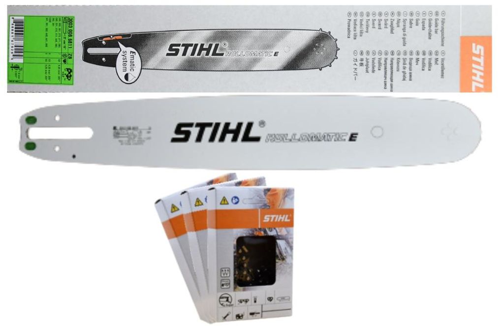 Stihl Schneidgarnitur Schiene 37cm 3/8' 1,6mm 30030006111 Produktbild 