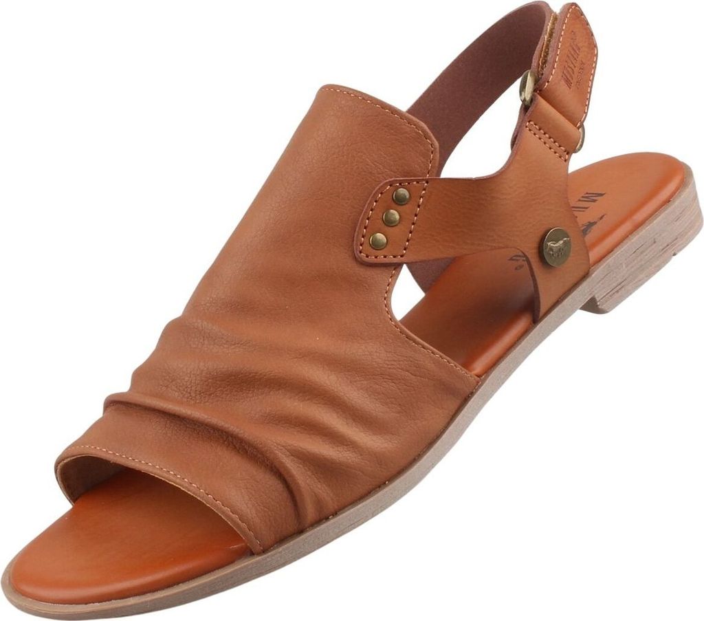 Mustang Sandalen Damen Kunstleder Braun Größe: 43
