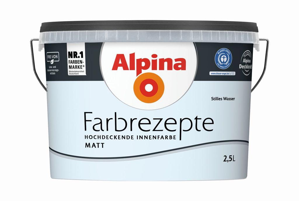Alpina Farbrezepte Stilles Wasser matt 2,5 Liter Produktbild