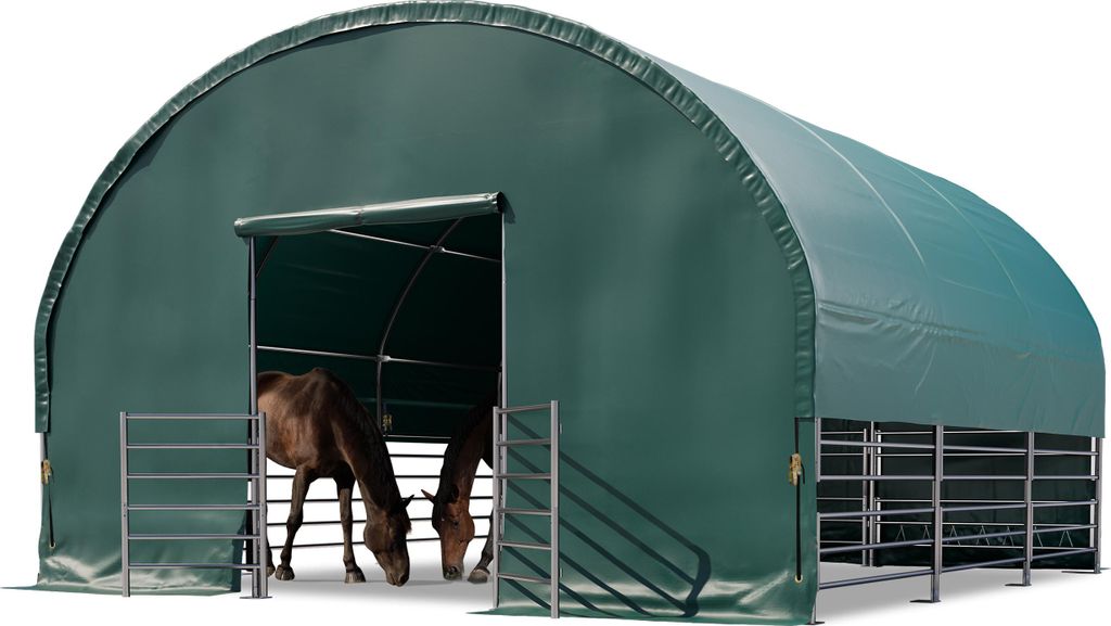 Weidezelt 6x6 m PVC Plane 2300 Newton - für Erduntergrund - Produktbild 