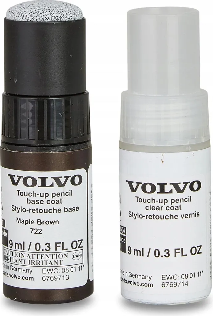 Kit Retouche Peinture Volvo 722 Brun Érable - Accessoire d'Origine Neuf