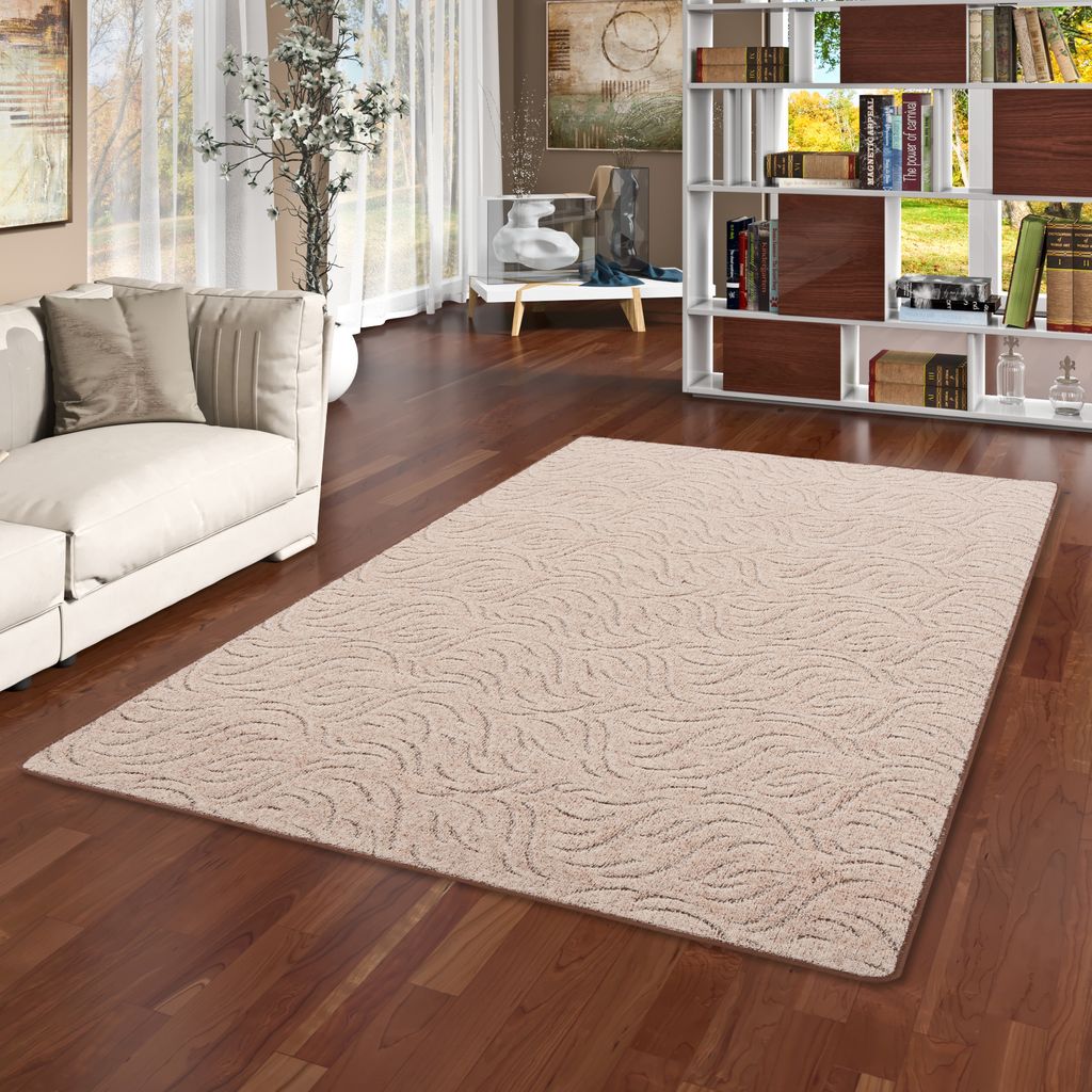Konturenschnitt Hochflor Langflor Teppich Frieda Braun, Größe:80x160 cm