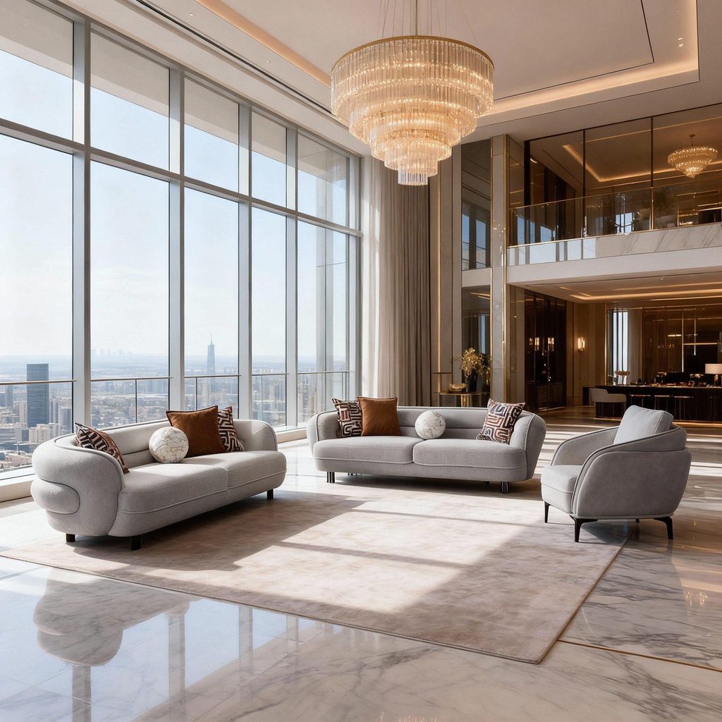 Sofa Set Marsilia 3 Trendfarben zur Auswahl inkl. Zierkissen Farbe: Grau Ausführung: 3-Sitzer + 2-Sitzer - Sessel