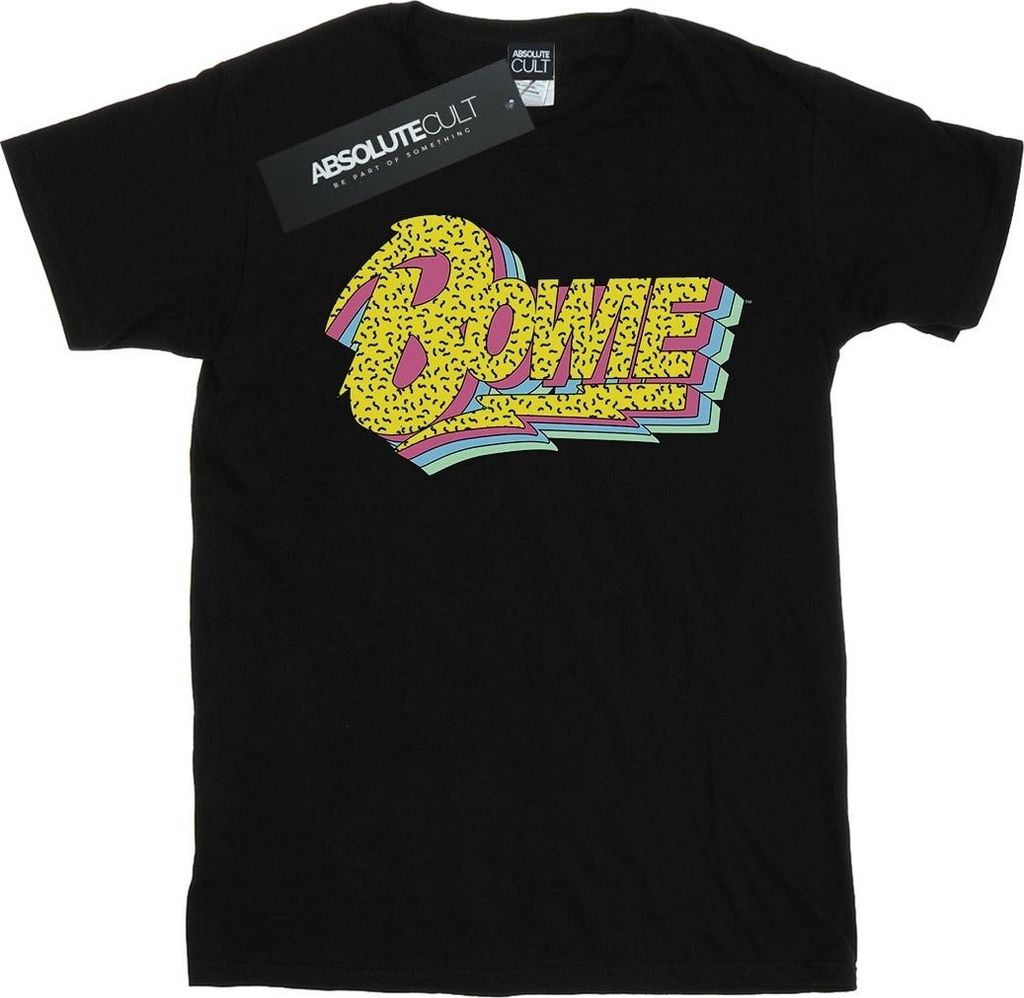 David Bowie - "90s" T-Shirt für Damen BI18999 (XXL) (Schwarz)