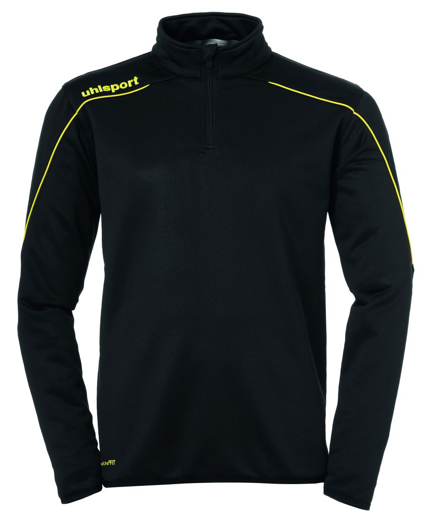 Uhlsport STREAM 23 1/4 ZIP TOP 164 schwarz/limonengelb