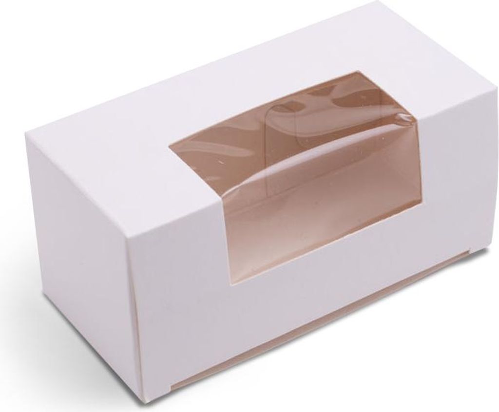 Papierschachtel für Makronen 10x4,5x4,5 cm 100 Stück.