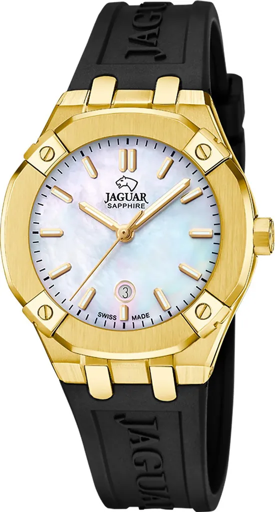 Montre-bracelet Femme Jaguar J1018/2 Luxe avec Cadran Argenté et Acier