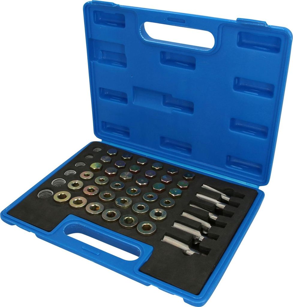 BRILLIANT TOOLS 114-tlg. Reparatursatz für Ölablass-Gewinde
