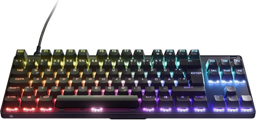 Clavier Mécanique Optique Apex 9 TKL DE Noir Format Compact Gaming