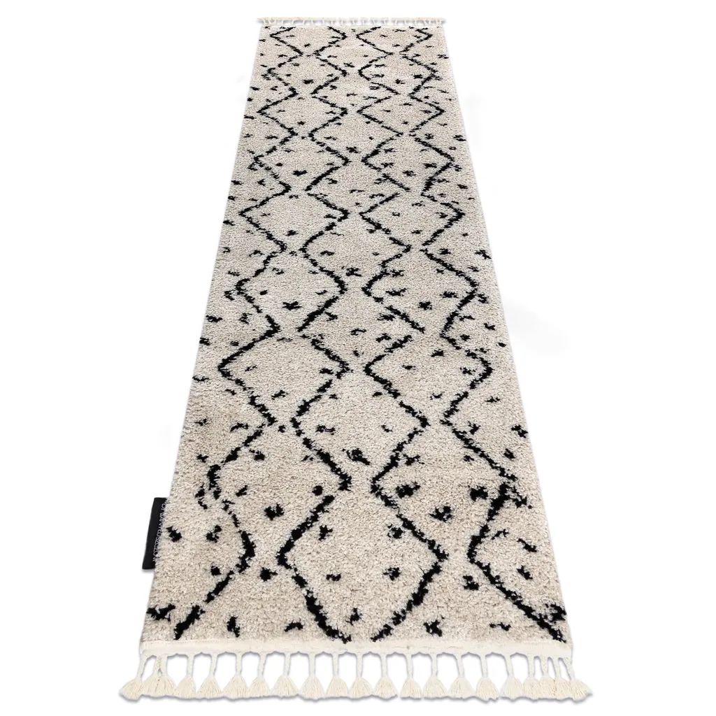 Tapis de cuisine et couloir 60x200 cm beige pour décorer votre entrée