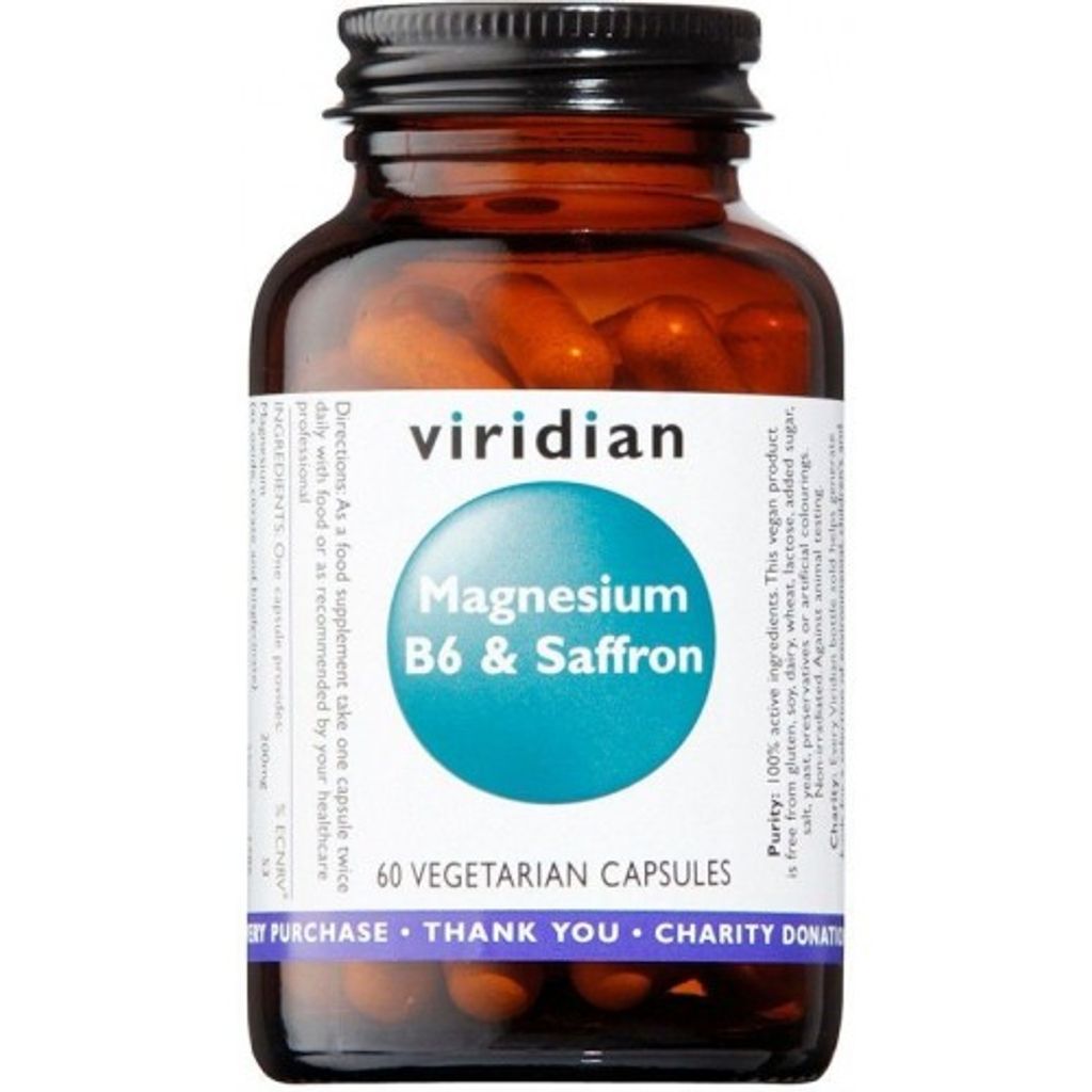 Magnesium B6 and Saffron 60 kapslí (Hořčík, vitamín B6 a Obrázek produktu 