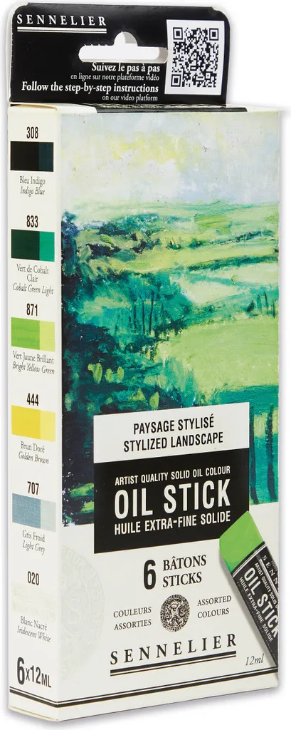 Peindre à l'Huile sans Pinceau ni Palette avec les Bâtons Sennelier