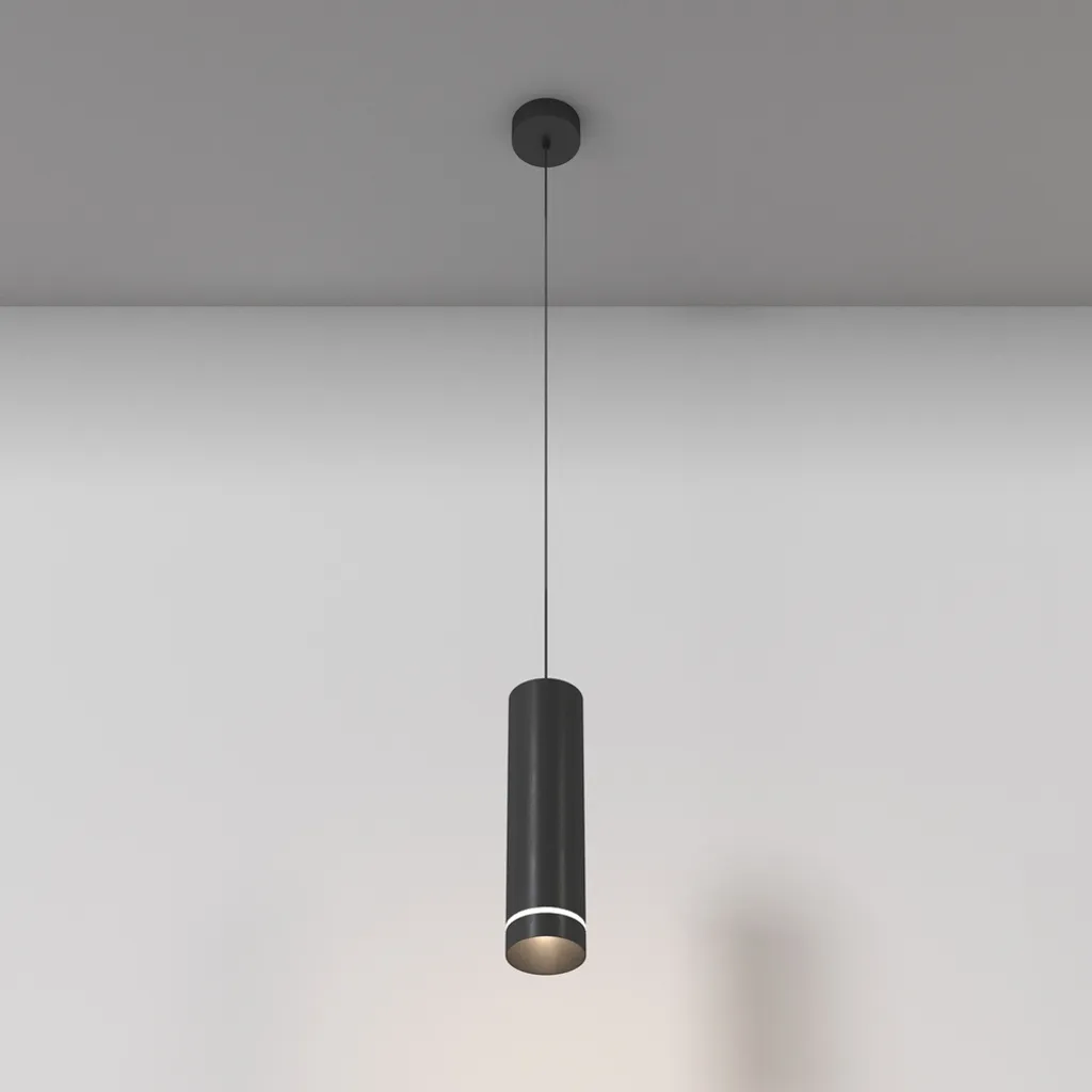 Lustre suspension LED moderne noir et blanc neutre pour salle à manger