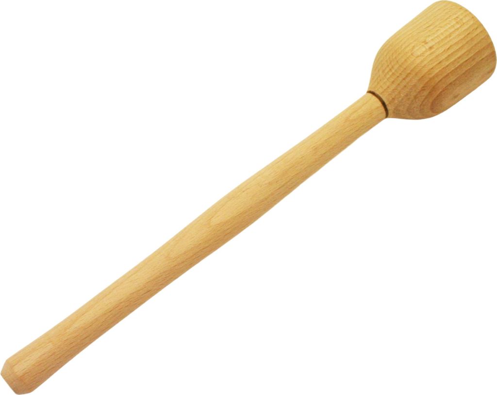 Holz Kartoffelstampfer Länge 29,3cm Stampffläche rund 4,5cm Produktbild 
