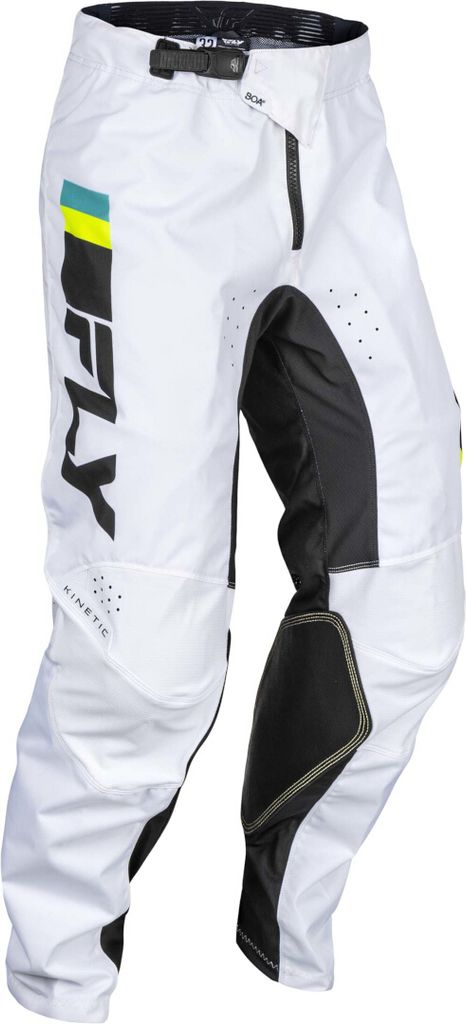 Fly Racing Kinetic Prix 2024 Motocross Hose, weiß/schwarz, 30