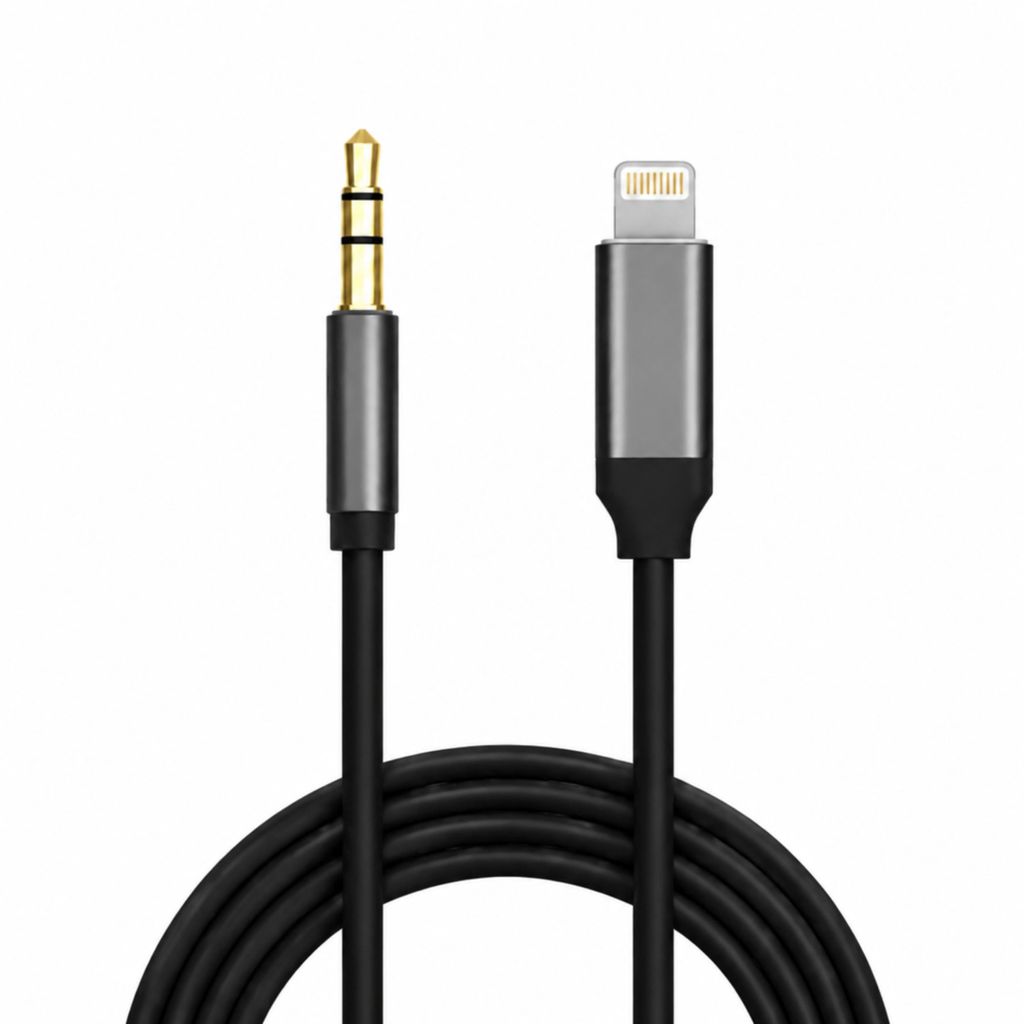 Lightning auf 3,5 mm Klinkenkabel 1m – AUX Audiokabel für Produktbild 