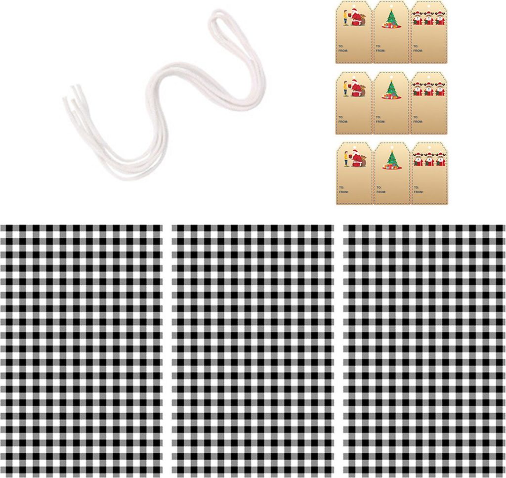 3er-Pack Weihnachtsgeschenktüten mit Kordelzug, kleine und extra große Weihnachtstüten mit Weihnachtsmannmotiv