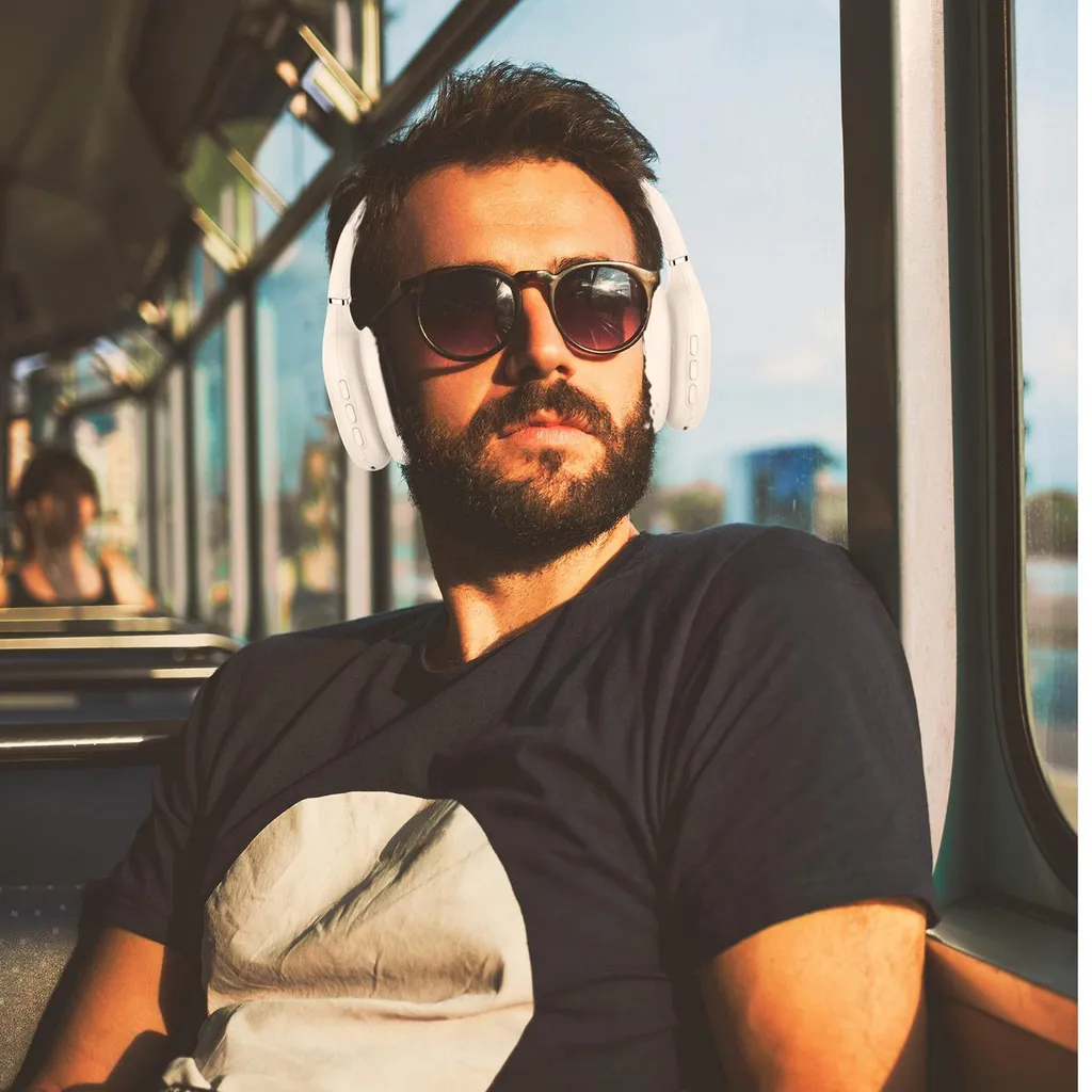 Celly HyperBeat Casque Musique & Bureau - Bluetooth USB-C Blanc