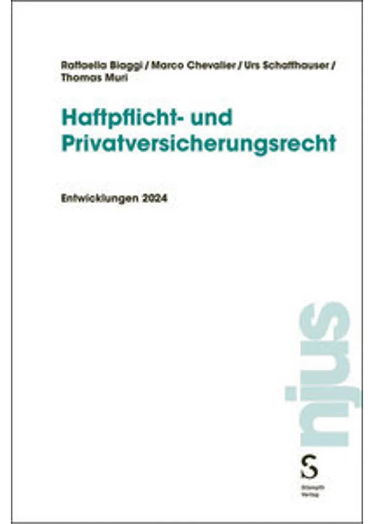 Droit des Assurances Haftpflicht- und Privatversicherungsrecht pour Pro