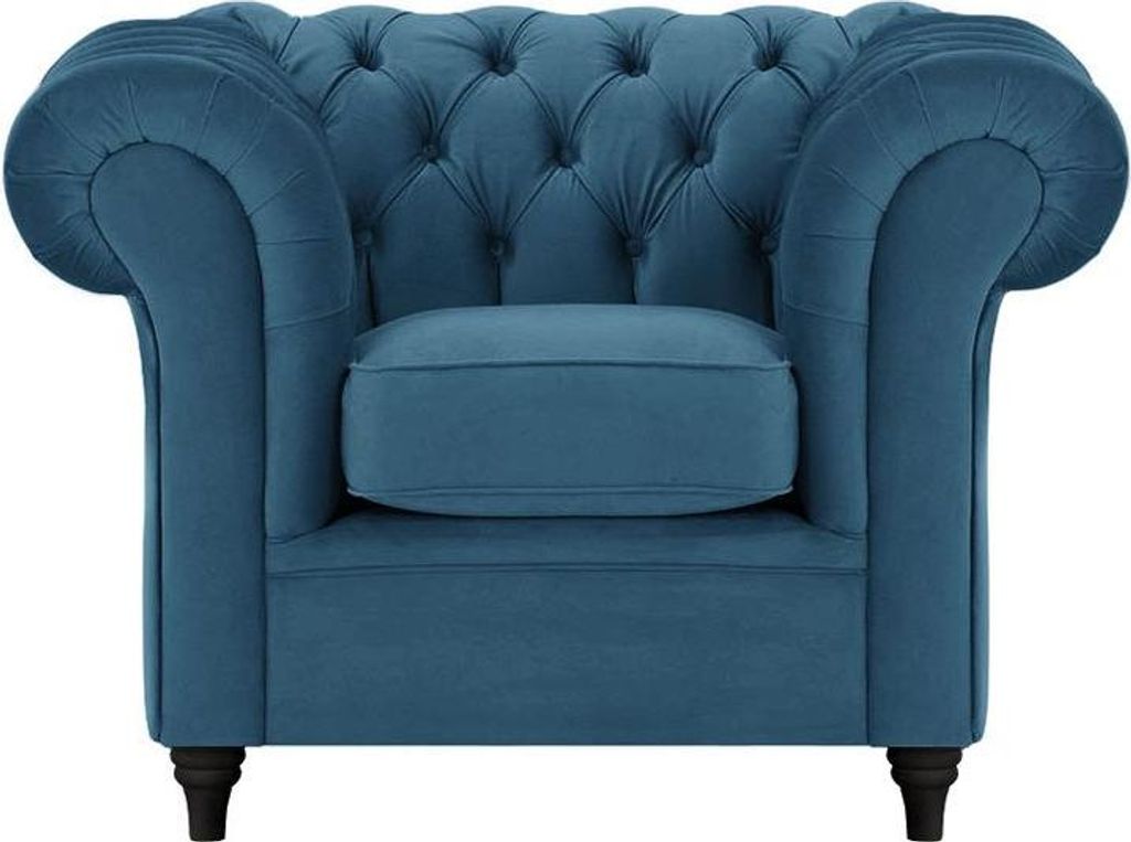 Sessel Chesterfield-Velluto 11-black