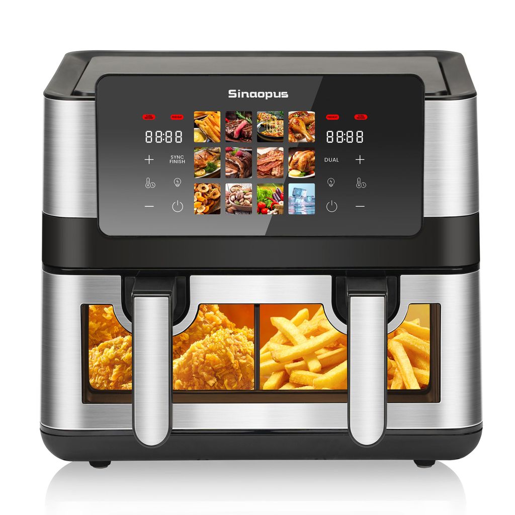 Heißluftfritteuse 9L-905 Doppelkammer Airfryer 2000W mit Produktbild 