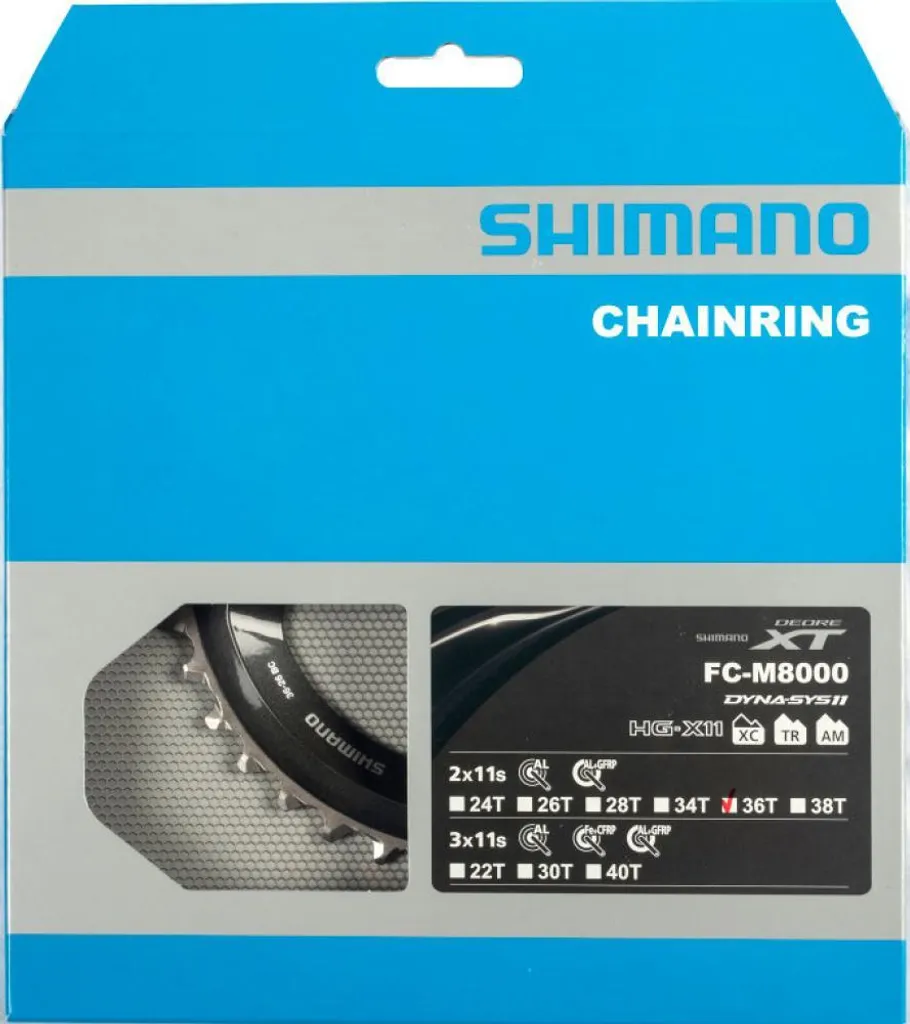 Plateau Shimano XT FC-M8000 36 Dents en Composite Durable et Léger