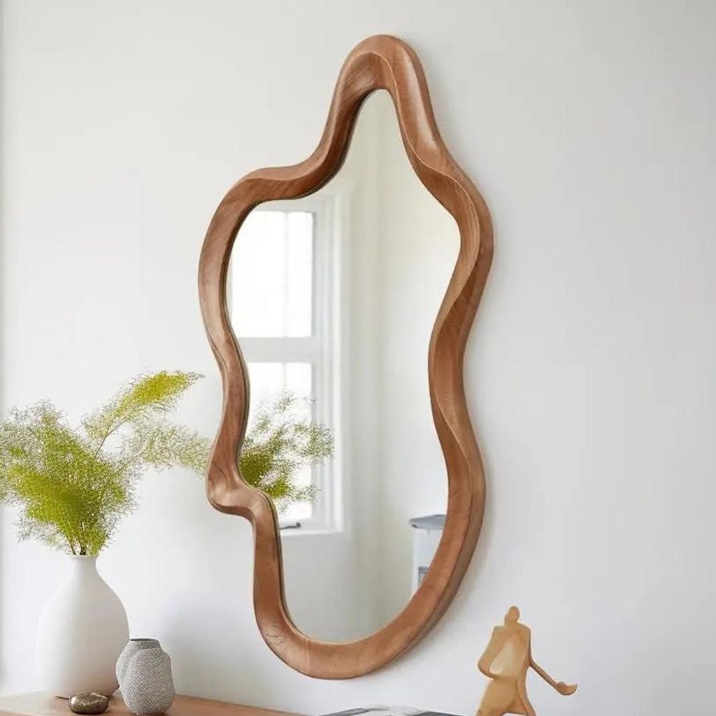 Milton & Oldbrook Wandspiegel 53 x 81 cm Flen Holz