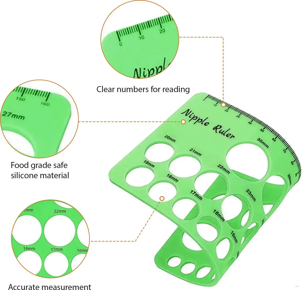 Misuratore Capezzoli Silicone per Taglia Flangia Tiralatte - Kit Essenziale