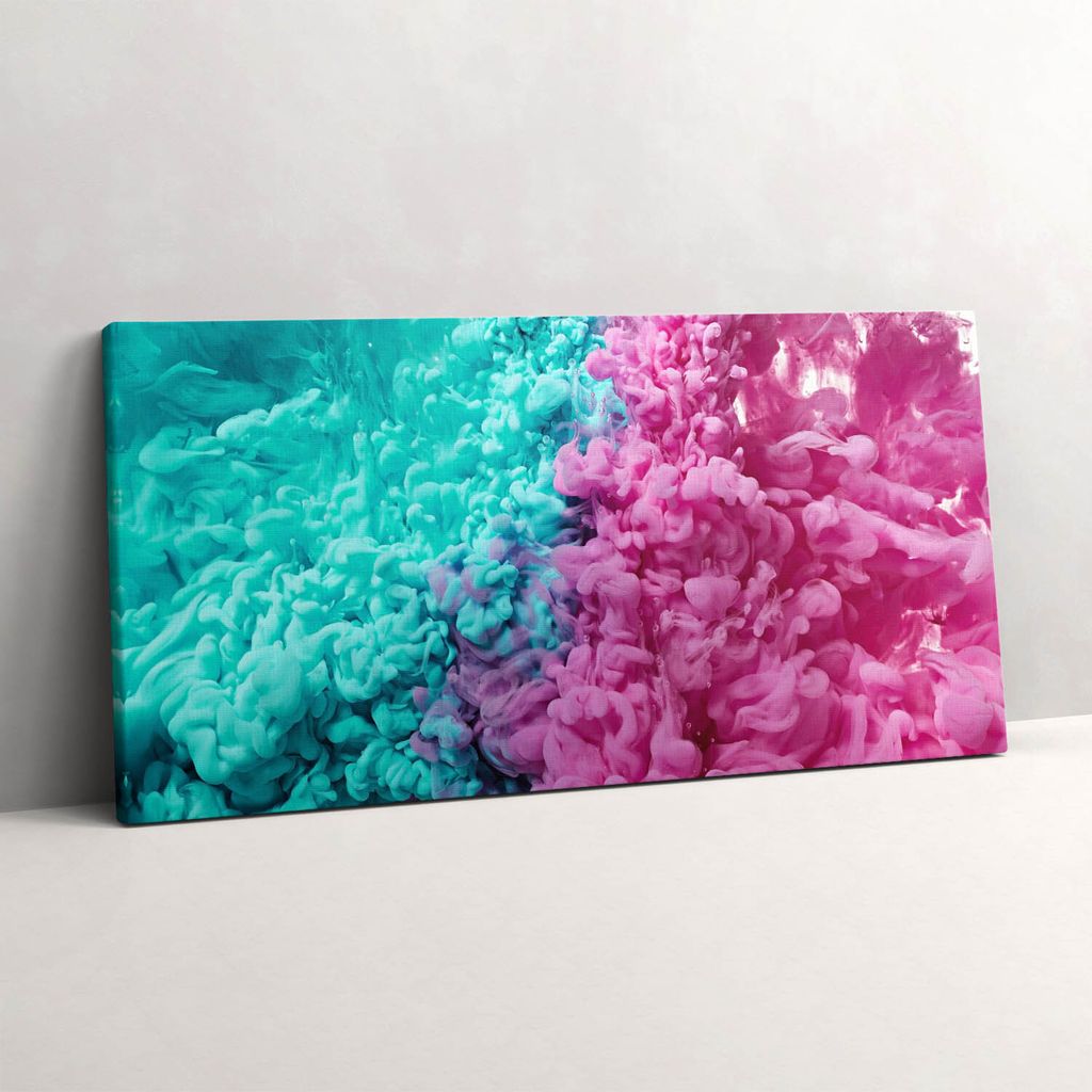 Moderne Kunst - abstrakte Flecken – Leinwandbild Wandbild – 100x50 cm – Leinwandbilder – Wandbilder – Schlafzimmer – Flur