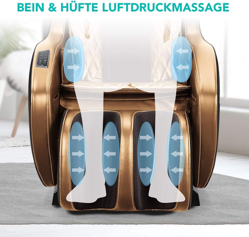 NAIPO Shiatsu Massagesessel Massagestuhl mit Klopfen Kneten Produktbild 4