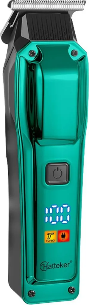 INF Tagliacapelli Professionale Verde - Trimmer USB con Display LCD - 2