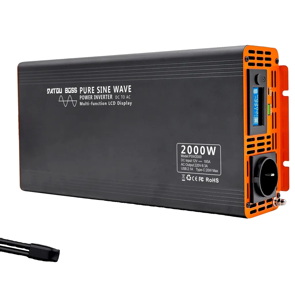 Onduleur 12V 220V 2000W Pur Sinus : Stop aux Pannes de Courant Nomade