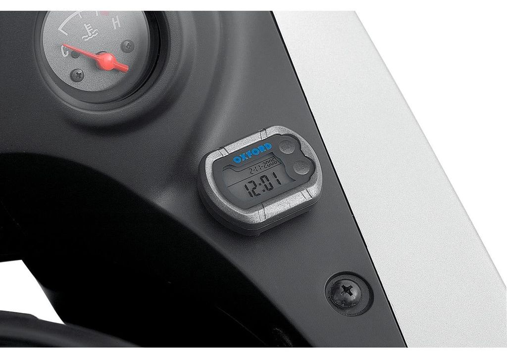Oxford Digiclock Cockpit-Uhr mit Temperaturanzeige für Motorrad