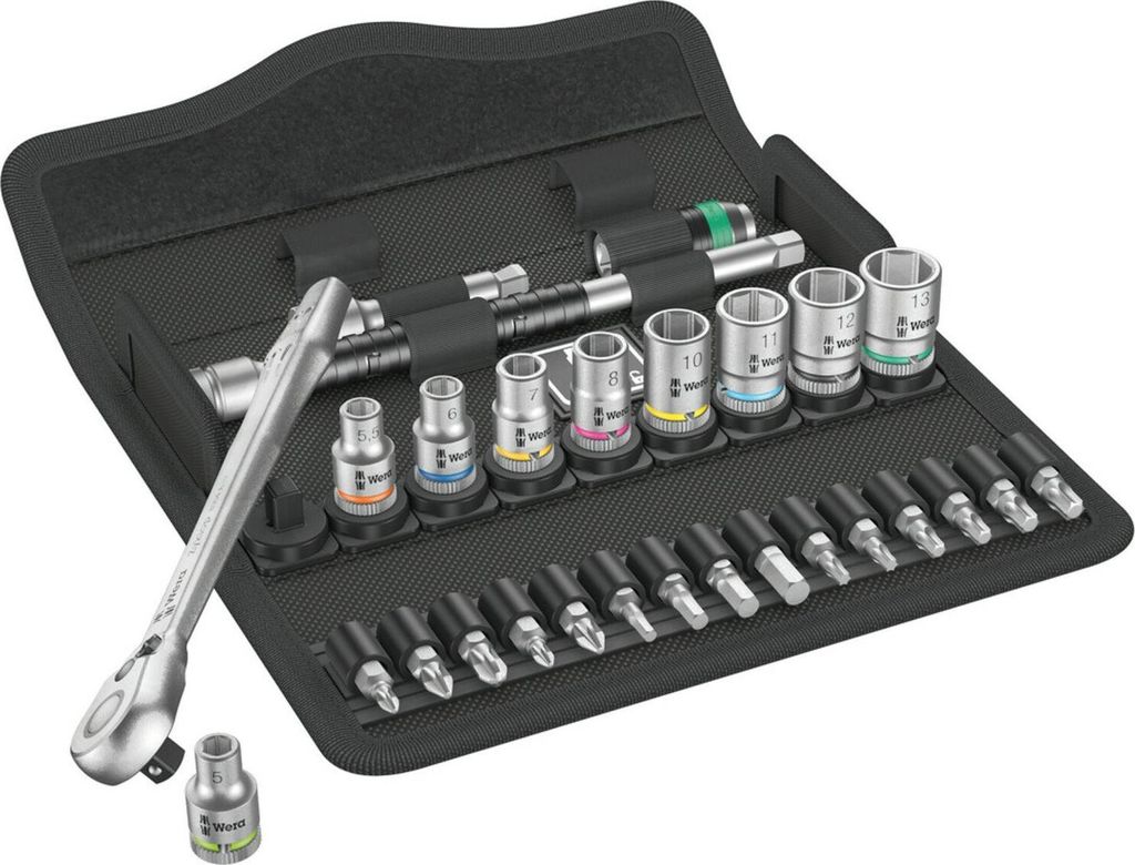 Wera 8100 SA 8, Steckschlüssel-Set, 28 Stück(e), Schwarz, Produktbild 