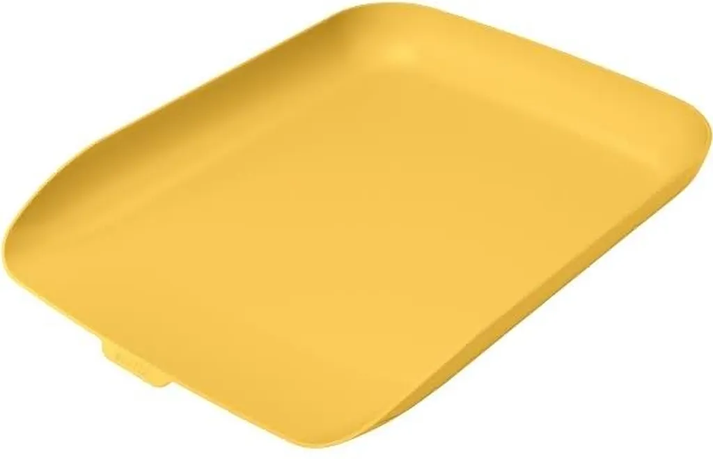 6 Corbeilles Bureau Jaune A4 Polystyrène Solide - Gamme Cosy