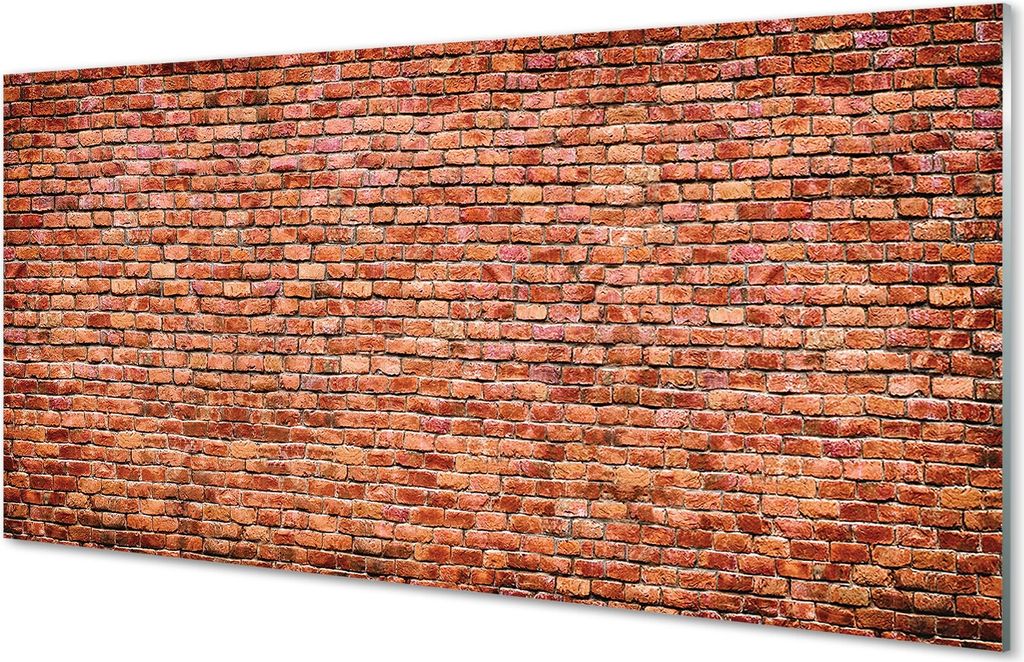 Glasbilder 100x50 Wandkunst Backsteinmauer Wand