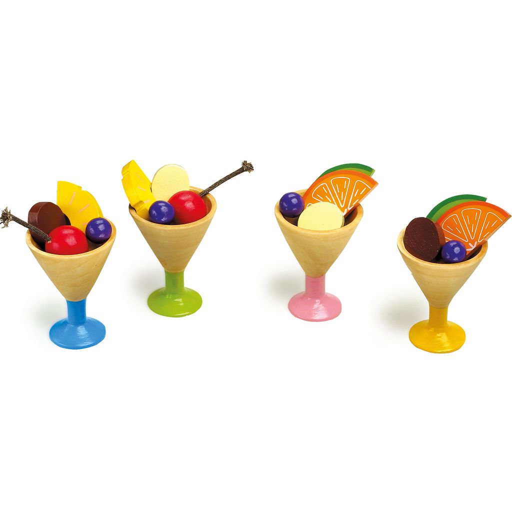Small Foot Design 1776 Eiscreme-Set aus Holz, bunt, Produktbild 