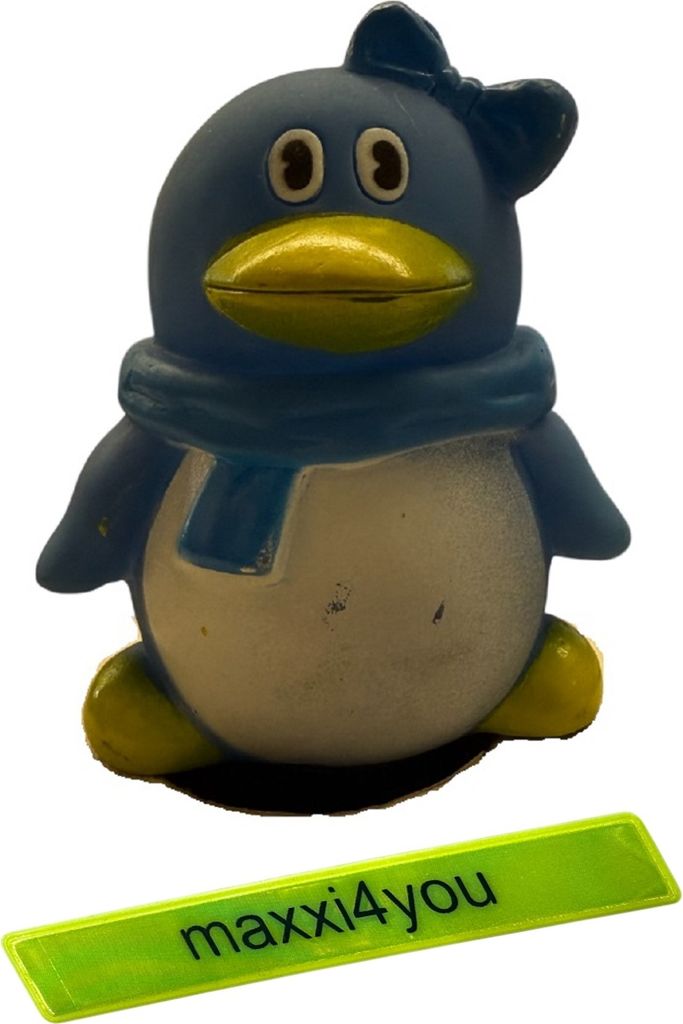 Fahrradhupe Kinderfahrrad Tierfigurhupe Pinguin inkl. maxxi4you Reflexband