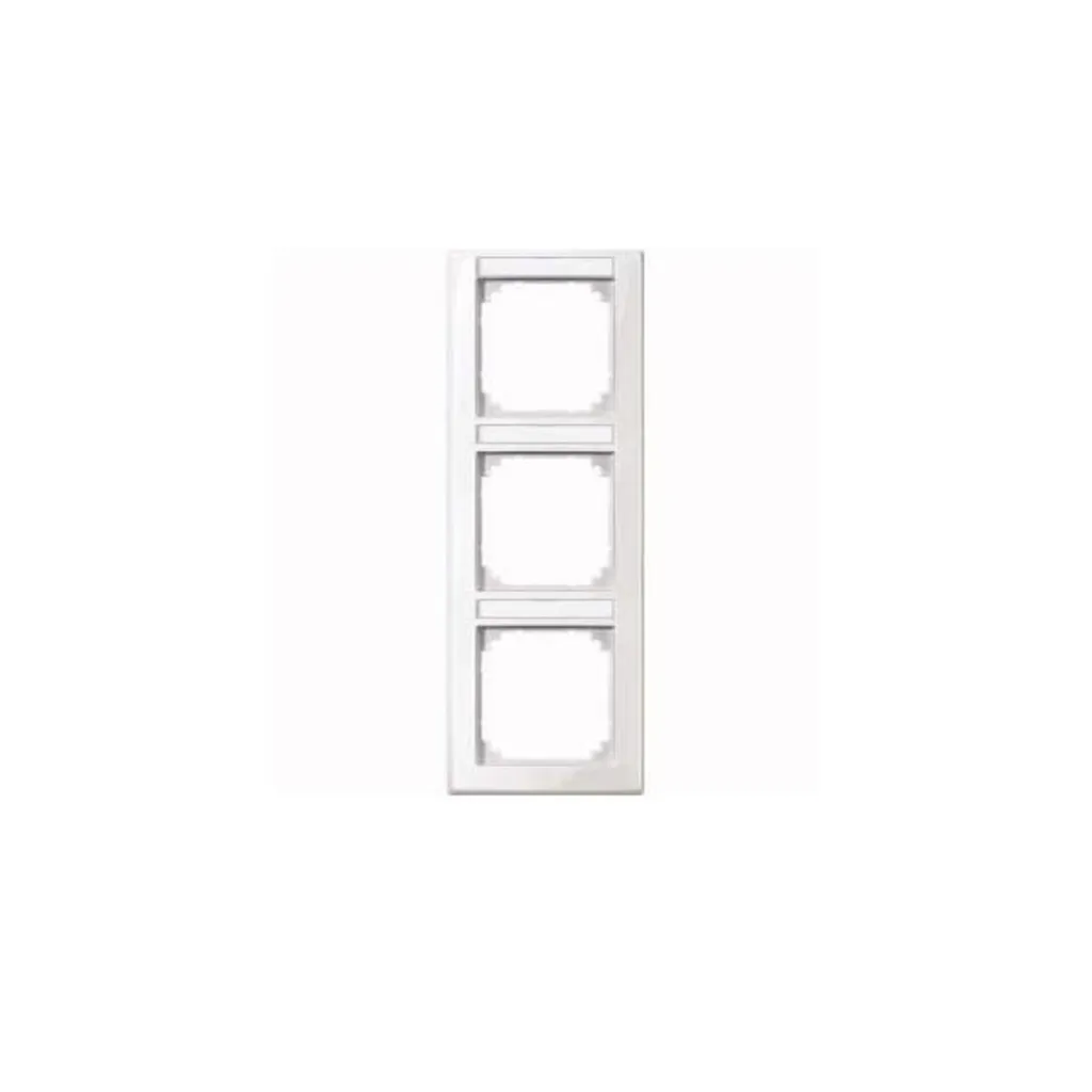 Merten M-Smart 470319 Cadre Triple Blanc Polaire Brillant avec Support
