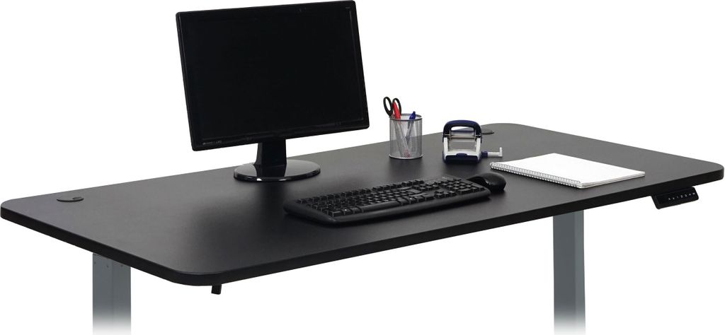 Tischplatte HWC-D40 für Schreibtische, Schreibtischplatte, 160x80cm MVG- schwarz