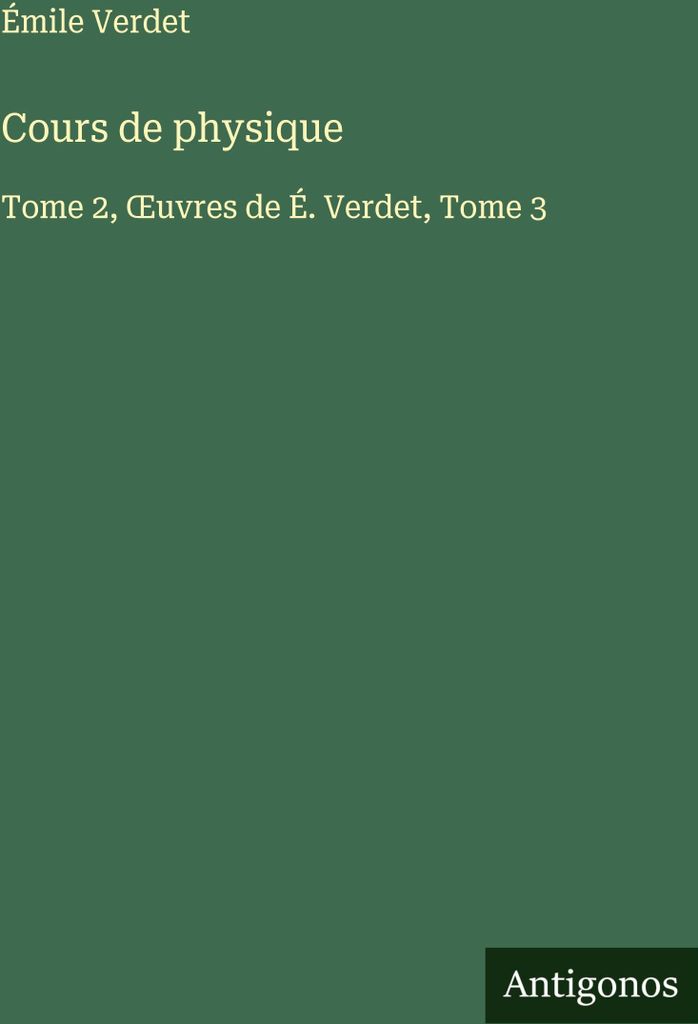 Cours de physique