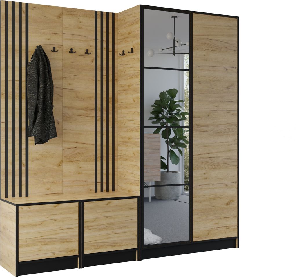 KIER FURNITURE Kleiderschrank EDEN, Schlafzimmer Schrank, Produktbild 
