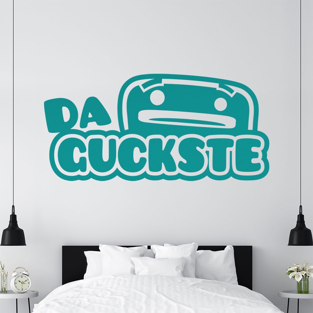 KIWISTAR Da guckste - Angeber Beweis Erfolg Erfahung Wissen Wandtattoo in 6 Größen - Wandaufkleber Wall Sticker - Dekoration, Küche, Wohnzimmer,...