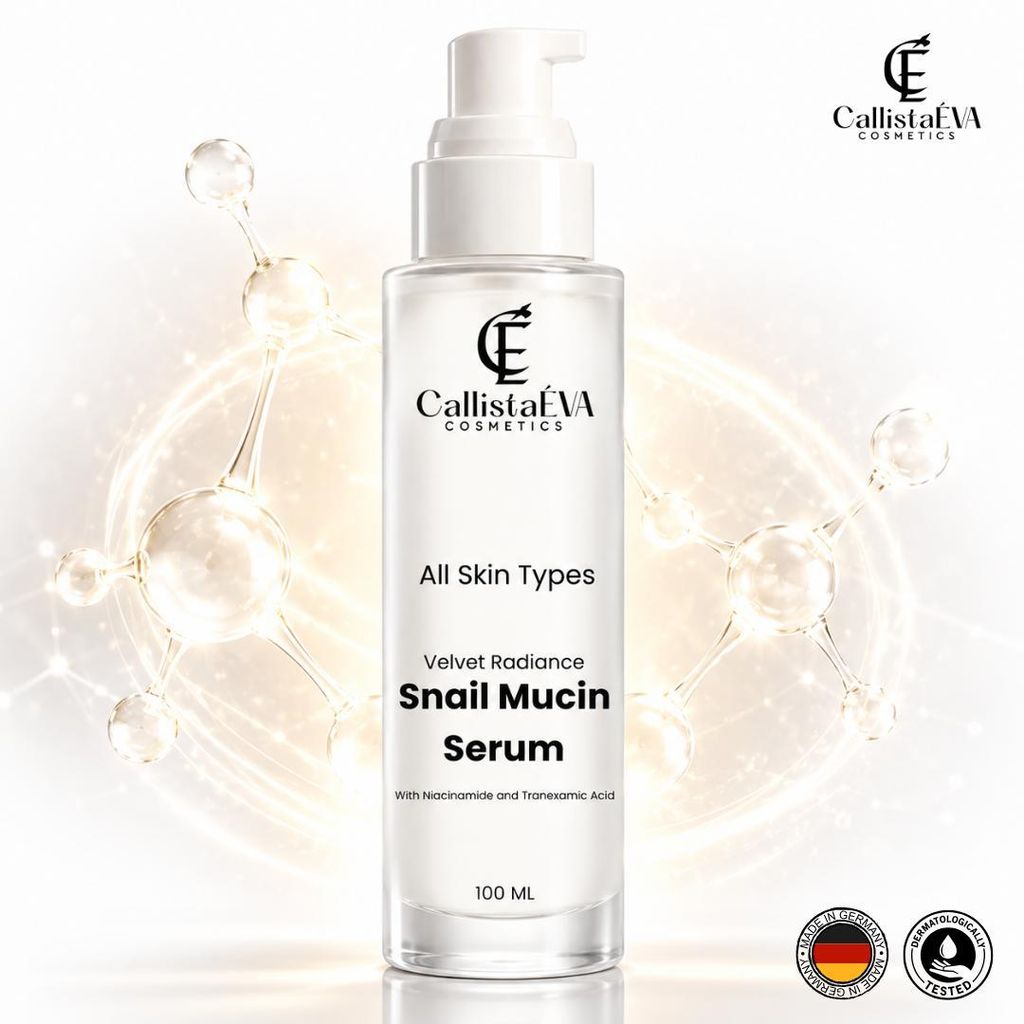 CallistaÉVA Schneckenschleim Gesichtsserum mit Niacinamid & Produktbild 