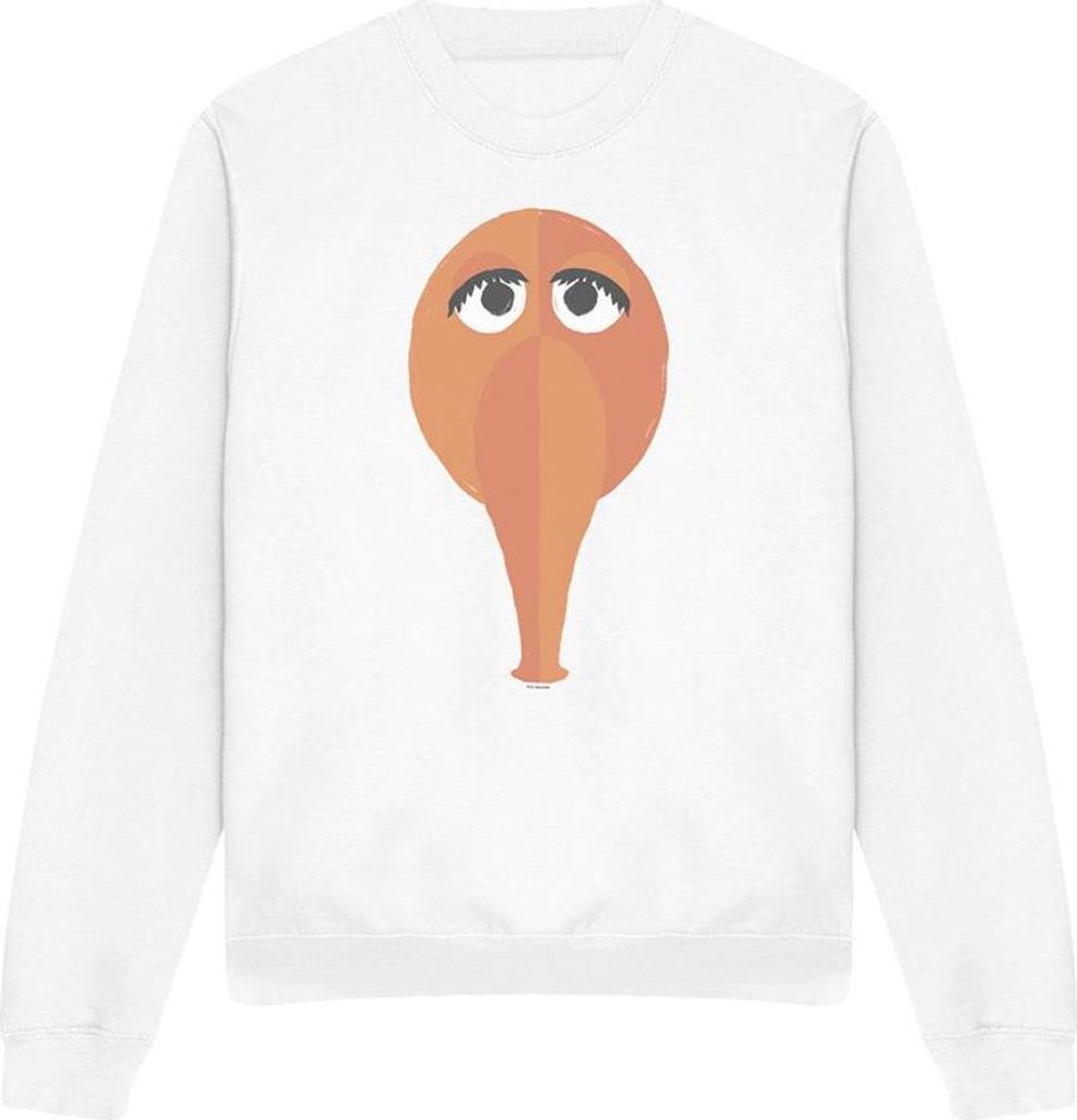 Sesame Street - "The Smirk" Sweatshirt für Herren/Damen Uni TV20644 (S) (Weiß)
