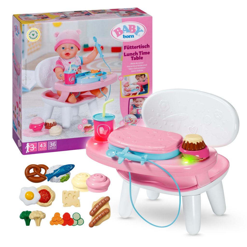 BABY born Füttertisch mit Licht- und Soundfunktion und viel Produktbild 