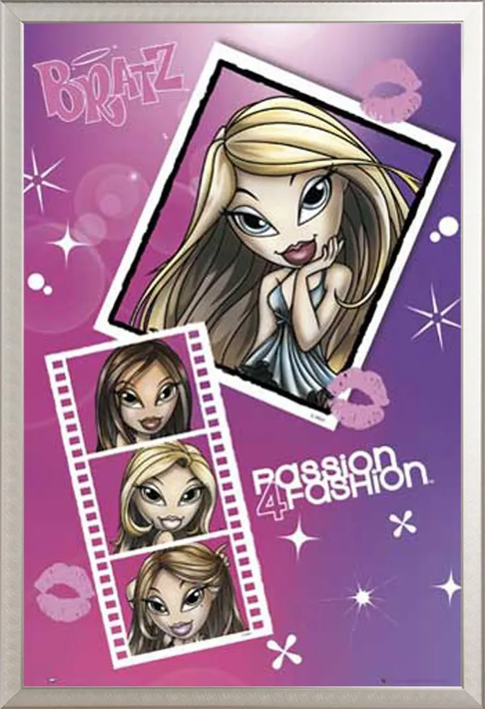 Quadro Bratz Fashion: Poster 61x91,5 e Cornice Alluminio Shinsuke