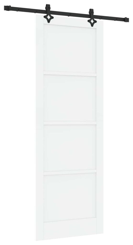 vidaXL Schiebetür ORKDAL Weiß 83 x 232 cm Massives Kiefernholz