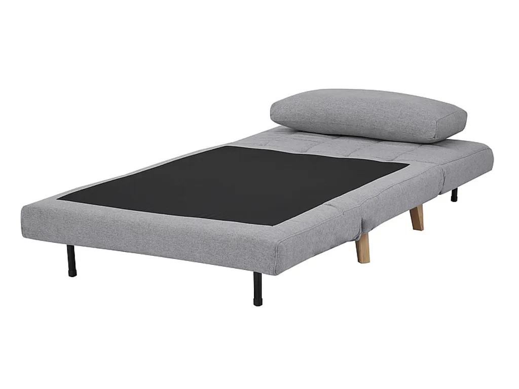 Bain de soleil DALIMIL gris clair - Lit de jardin confortable réglable - 5