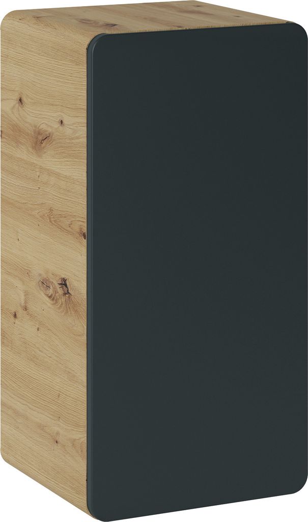 Wandschrank Für Badezimmer 68 Cm Eiche Artisan Graphit, Modern
